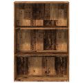 vidaXL Knižnica staré drevo 80x30x114 cm kompozitné drevo