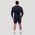 Bezšvové tričko s dlhým rukávom OG1 Black/Grey - GymBeam, veľkosť L