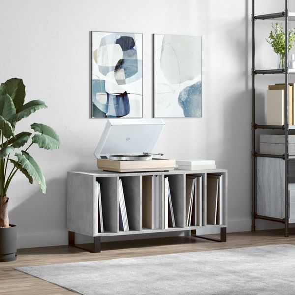 vidaXL Skrinka na platne betónovosivá 100x38x48 cm kompozitné drevo