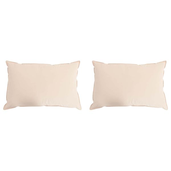 vidaXL Vankúš 2 pcs Béžová 40 x 60 cm Kapoková vlákno