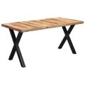 vidaXL Jedálenský stôl, nohy v tvare X 160x80x77 cm, drevený masív