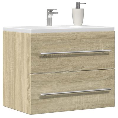 vidaXL Skrinka pod umývadlo, dub sonoma 60x38,5x48cm, kompozitné drevo