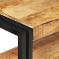 vidaXL Konzolový stolík 90x30x75 cm surové mangovníkové drevo