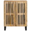 vidaXL Komoda 60x34x75 cm, surový mangový masív