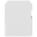 vidaXL TV skrinka s LED svetlami biela 75x35x40 cm