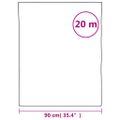 vidaXL Okenná fólia matná biela 90x2000 cm PVC