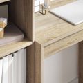 vidaXL Stôl Sonoma dub 105,5 x 34 x 127 cm 2 ks