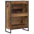 vidaXL Knižnica 60 x 30 x 86,5 cm Kompozitné drevo Staré drevo