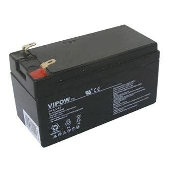 Baterie olověná  12V /  1,3Ah  VIPOW bezúdržbový akumulátor