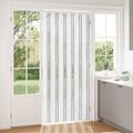 vidaXL Záves proti hmyzu z chenille Svetlo šedá a biela 100 x 220 cm