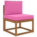 vidaXL Vankúš na vonkajšiu pohovku Polyester Ružová 60 x 60 cm