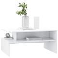 vidaXL Konferenčný stolík biely 90x60x42,5 cm drevotrieska