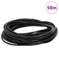 vidaXL Kožená šnúrka 1 Čierna Ø2,5 mm x 50 m Koža