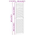 vidaXL Skříňové dvere Prírodná 201 x 2,1 x 59,5 cm Borovicový masív