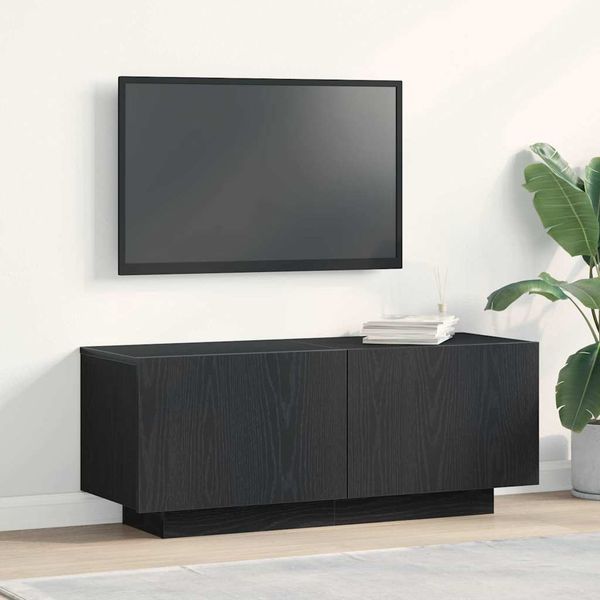 vidaXL TV skrinka Čierny dub 100 x 35 x 40 cm Kompozitné drevo
