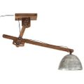 vidaXL Závesná lampa 25 W starožitná strieborná 105x30x65-108cm E27