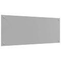 vidaXL Kuchynský obklad 2 ks Svetlosivá 100 x 40 cm tvrdené sklo