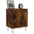vidaXL Nočné skrinky 2 ks dymový dub 40x30x50 cm kompozitné drevo