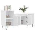 vidaXL TV skrinka biela 100x35x55 cm spracované drevo