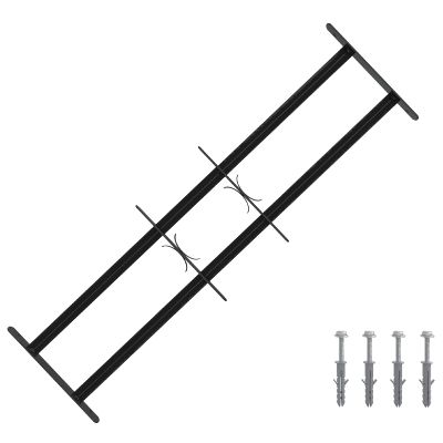 vidaXL Bezpečnostná mreža na okná s 2 priečkami 3 pcs 63-114 cm