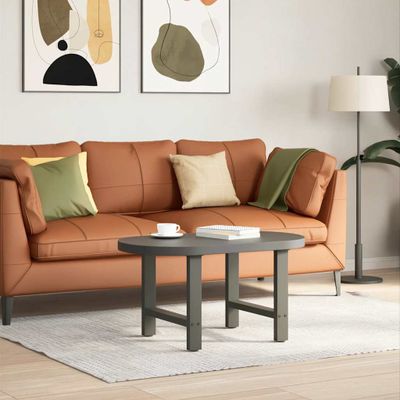 vidaXL Nohy konferenčného stolíka, antracitové, 2 ks, 50 x (42-43) cm, oceľové