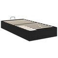 vidaXL Otomanový posteľný rám s úložiskom Čierny Dub 193 x 90 x 25 cm