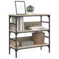 vidaXL Konzolový stolík dub sonoma 75x32x75 cm kompozitné drevo