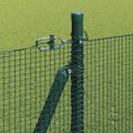 vidaXL Zvarené drôtené pletivo s betónovým základom 25 x 1,6 m Zelená