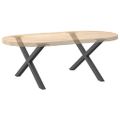 vidaXL Nohy konferenčného stolíka v tvare X, 2 ks, antracitové, 70 x (42-43) cm, oceľ