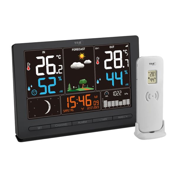TFA 35.1118.01 SEASON 2 rádiom riadená meteostanica, čierna