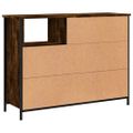 vidaXL Komoda dymový dub 100x33x75 cm kompozitné drevo