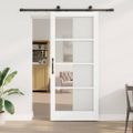 vidaXL Posuvné dvere ORKDAL 93 x 211 cm Biela a čierna