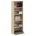 vidaXL CD Skrinka Dub sonoma 33 x 23,5 x 97,5 cm Kompozitné drevo