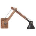 vidaXL Nástenná lampa, industriálny štýl, čierna, okrúhla E27