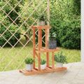 vidaXL Stojan na kvetiny 81x25x75,5 cm masívna jedľa