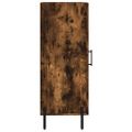 vidaXL Komoda dymový dub 34,5x34x90 cm spracované drevo