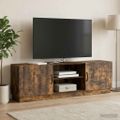 vidaXL TV skrinka Dymový dub 150 x 31 x 47 cm Kompozitné drevo