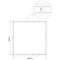 vidaXL Záclona na balkónové súkromie 200 x 200 cm Textil s PU povlakom