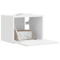 vidaXL TV nástenná skriňa 39 x 31 x 29,5 cm Biela Kompozitné drevo