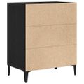 vidaXL Servírovacia skriňa Čierny dub 57 x 35 x 70 cm Kompozitné drevo