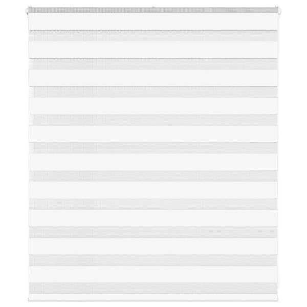 vidaXL Zebra roleta biela 120x100 cm šírka látky 115,9cm polyester