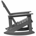 vidaXL Adirondack hojdačka Svetlosivá HDPE