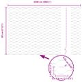 vidaXL Hexagonálny plot 0,8 x 25 m Pozinkovaná oceľ Strieborná