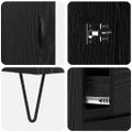 vidaXL Highboard 2 ks Čierny dub 69,5 x 34 x 180 cm Kompozitné drevo