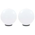 vidaXL LED lampy v tvare gule 2 ks, 40 cm, PMMA