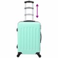 vidaXL Kufor so zámkom 3 ks Mentolová zelená 50 x 31 x 78 cm ABS plast