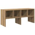 vidaXL Regál na topánky stohovateľné dub artisan 89,5x30x40 cm