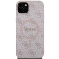 Puzdro Guess pre iPhone 15 Plus 6,7" GUHMP15MG4GFRP ružové HC MAGSAFE PU 4G RING CLASSIC LOGO