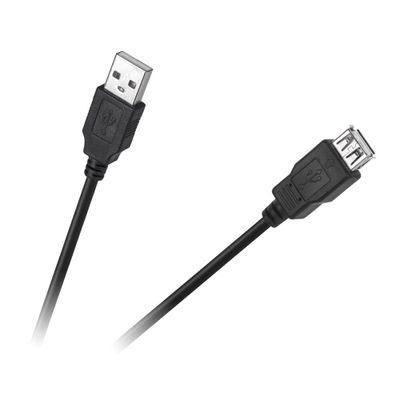 Kábel CABLETECH KPO4013-1.5 Eco-Line USB konektor/USB zdierka 1,5m Black