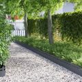 vidaXL Obrubníky trávnika 10 ks 103 x 0,05 x 22 cm Oceľ Antracitová